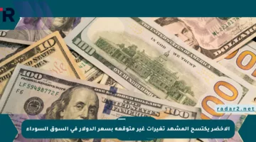 الأخضر يكتسح المشهد تغيرات غير متوقعة بسعر الدولار في السوق السوداء